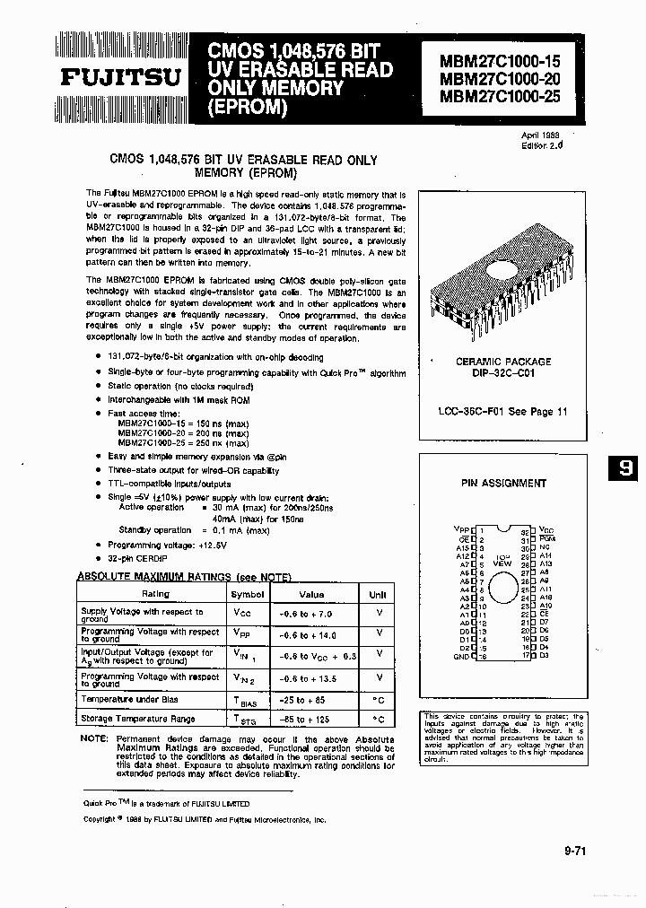 MBM27C1000-20_7751568.PDF Datasheet