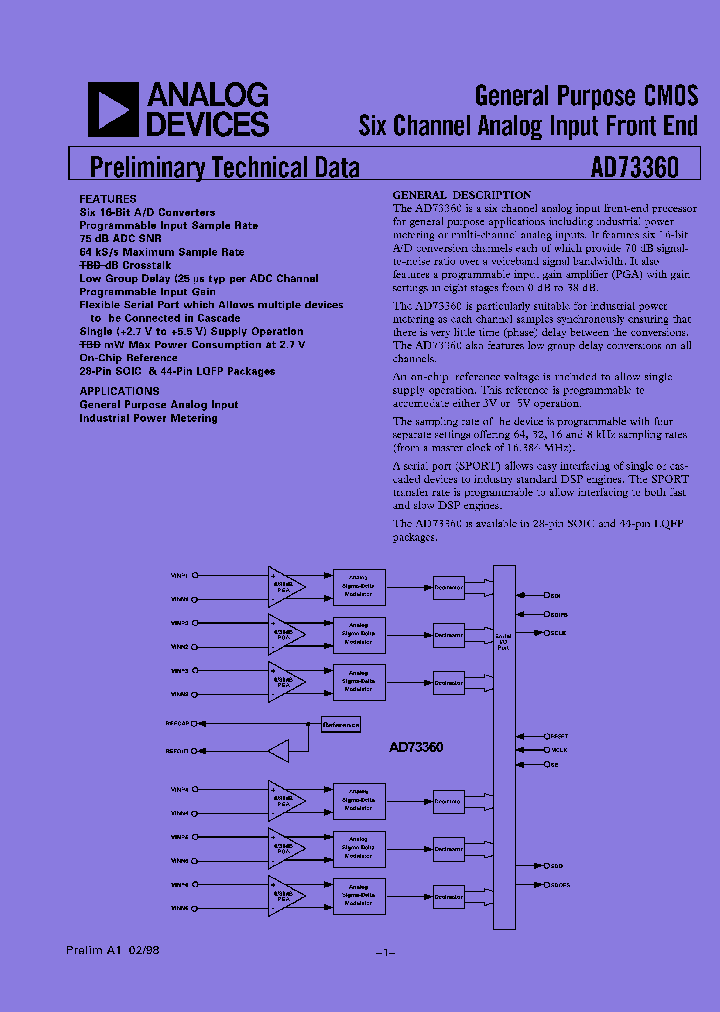 AD73360ARZ-REEL_7772812.PDF Datasheet