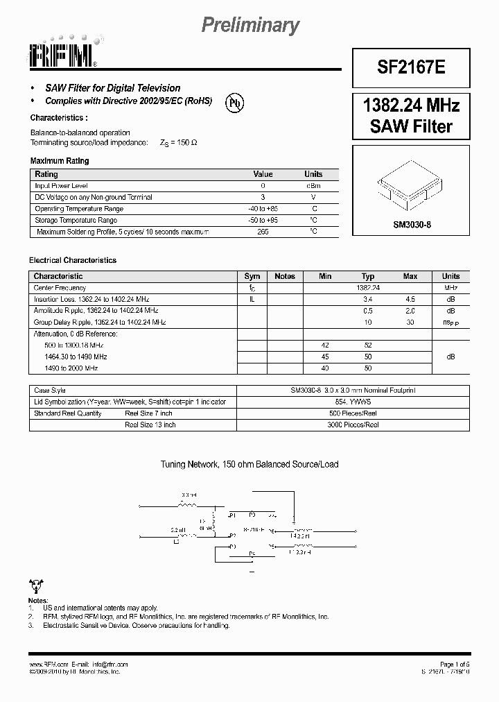 SF2167E_7807002.PDF Datasheet