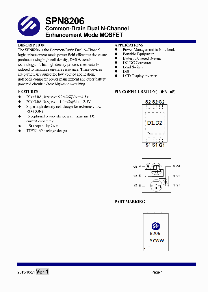 SPN8206TDN6RGB_7805007.PDF Datasheet
