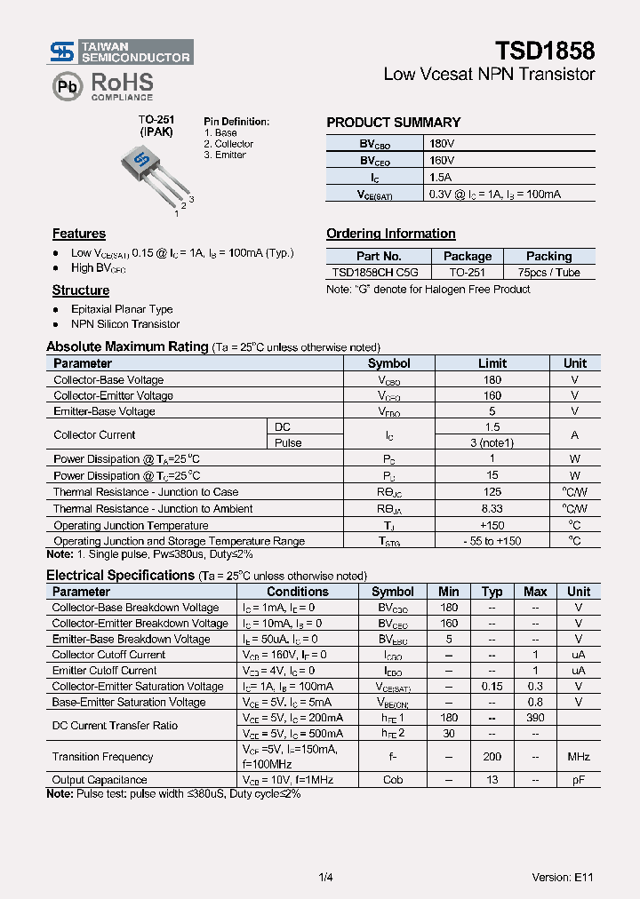 TSD1858CHC5G_7810169.PDF Datasheet