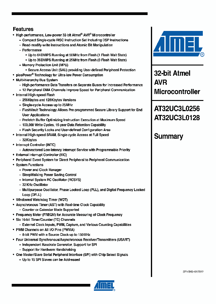AT32UC3L0256-ZAUTES_7802902.PDF Datasheet