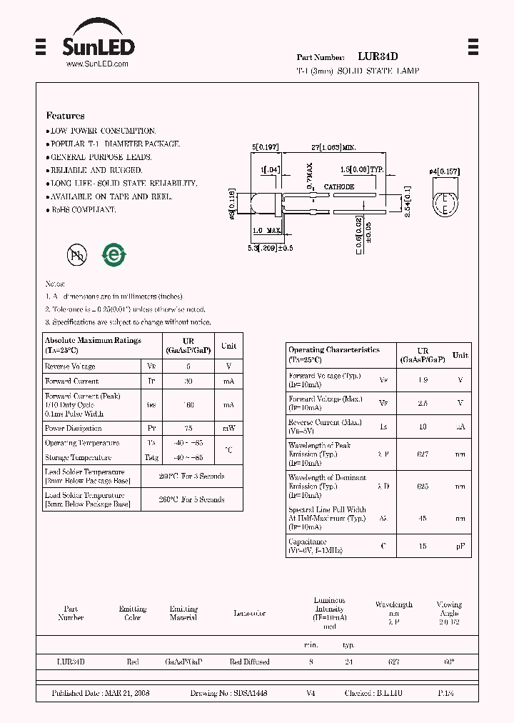 LUR34D_7802600.PDF Datasheet