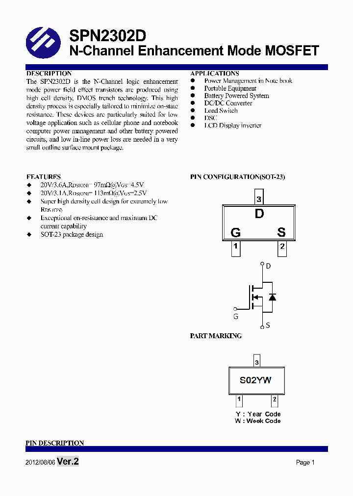 SPN2302D_7810881.PDF Datasheet