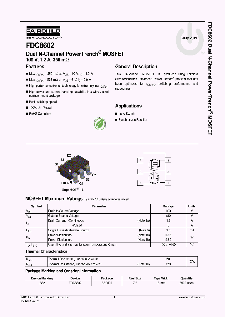 FDC8602_7796700.PDF Datasheet