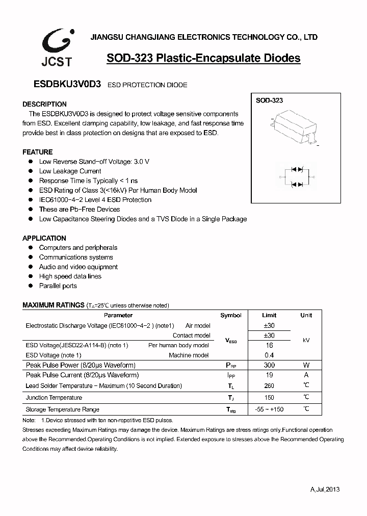 ESDBKU3V0D3_7795057.PDF Datasheet