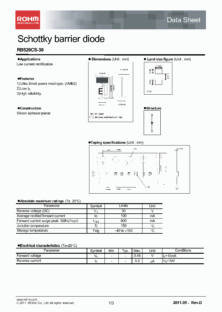RB520CS-30T2R_7812610.PDF Datasheet