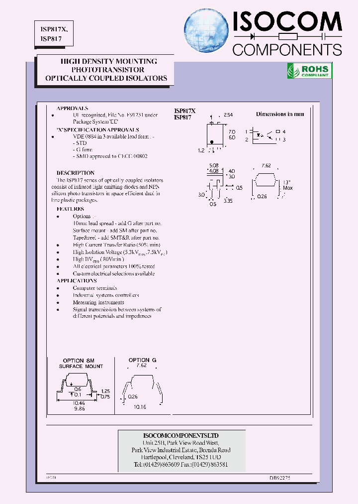 ISP817X_7811650.PDF Datasheet