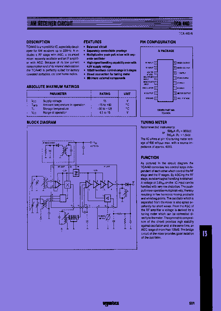 TCA440N_7762440.PDF Datasheet