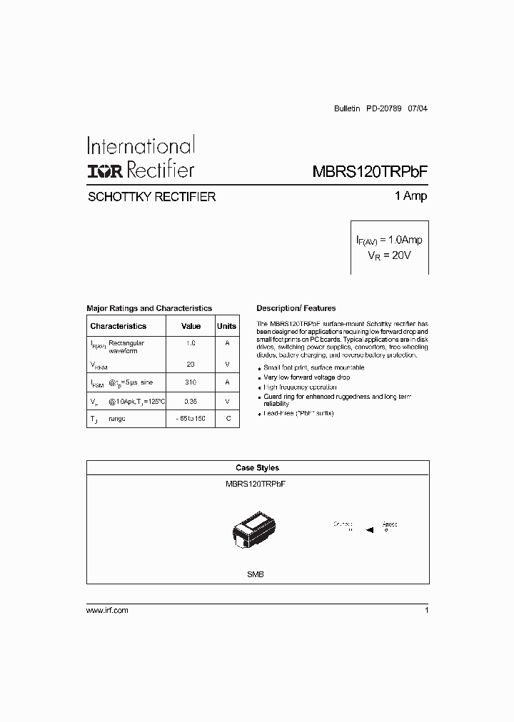MBRS120TRPBF_7773927.PDF Datasheet
