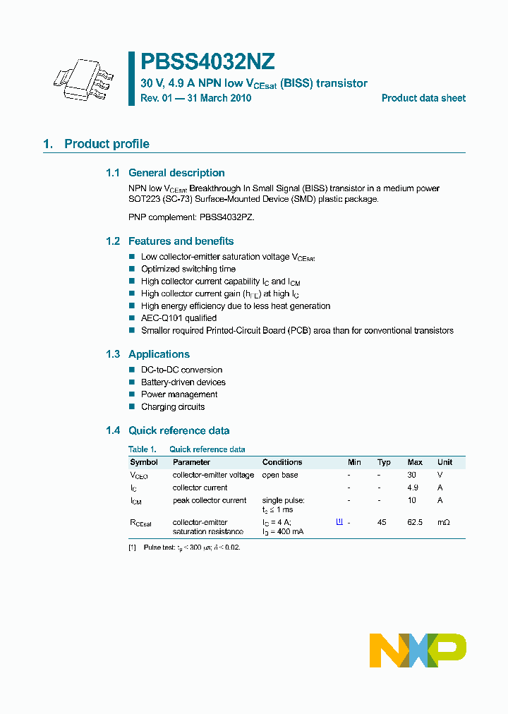 PBSS4032NZ_7813447.PDF Datasheet