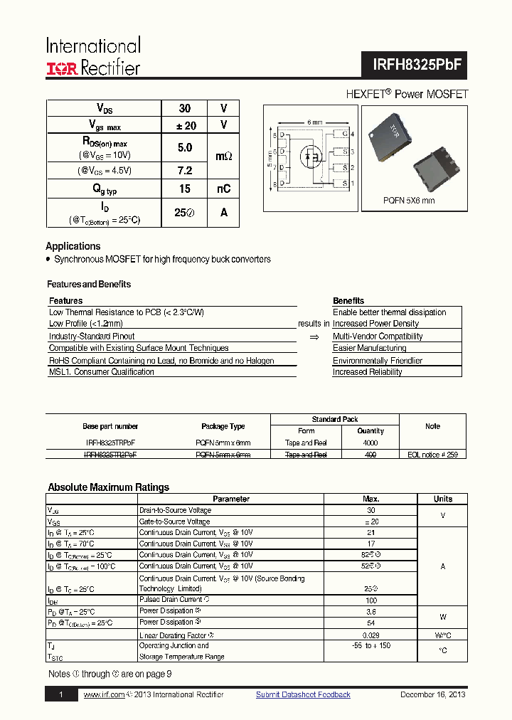 IRFH8325TRPBF_7817493.PDF Datasheet
