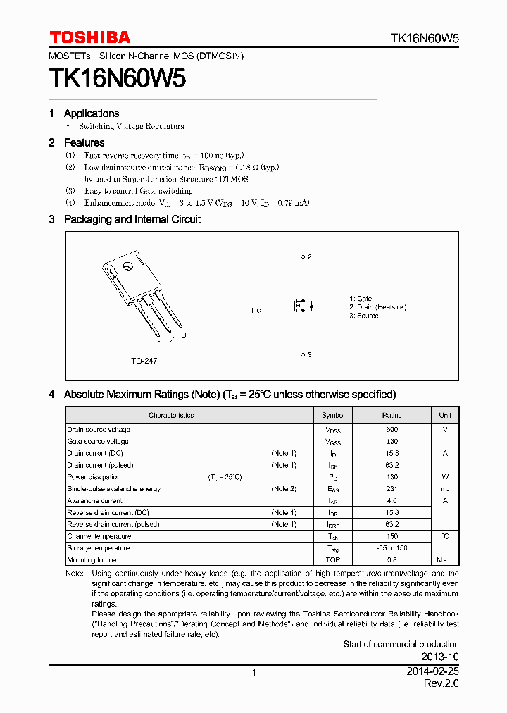 TK16N60W5_7817284.PDF Datasheet