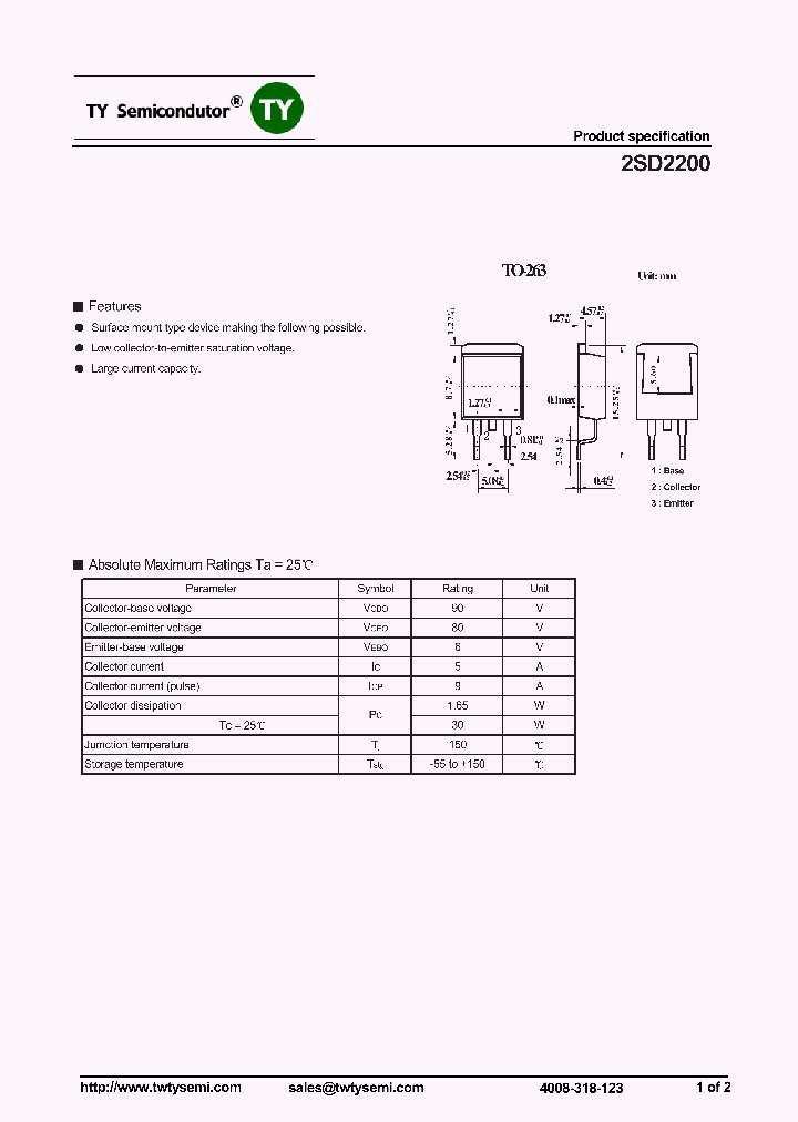 2SD2200_7818138.PDF Datasheet
