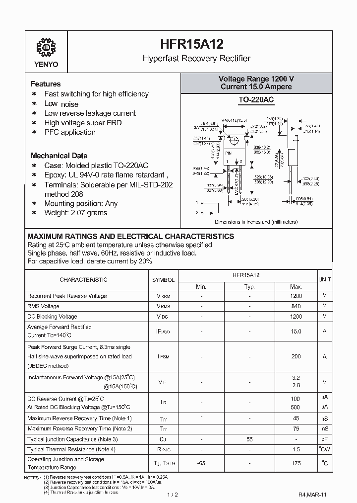 HFR15A12_7820138.PDF Datasheet