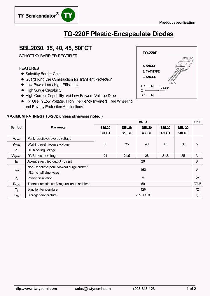 SBL2030FCT_7818776.PDF Datasheet