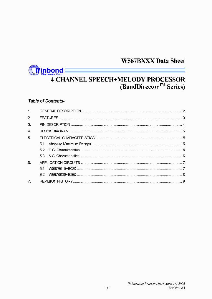 W567B010_7765025.PDF Datasheet