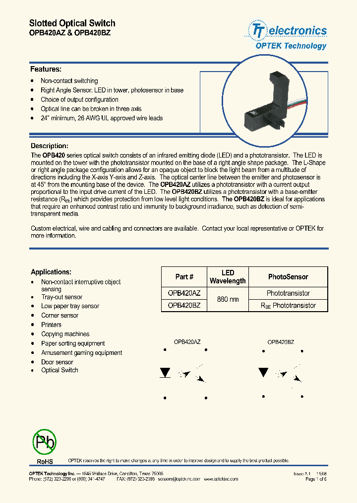 OPB420AZ_7822991.PDF Datasheet