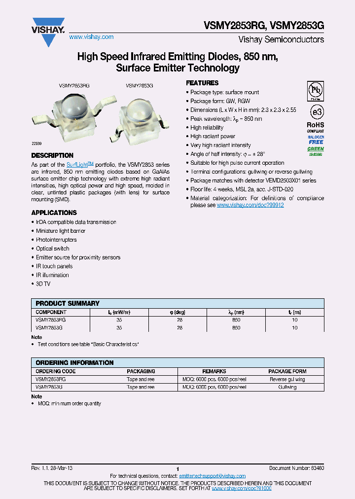 VSMY2853G_7815660.PDF Datasheet