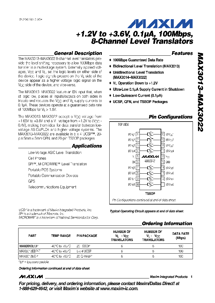 MAX3020EBP-T_7818757.PDF Datasheet