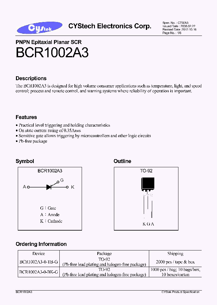 BCR1002A3_7820684.PDF Datasheet