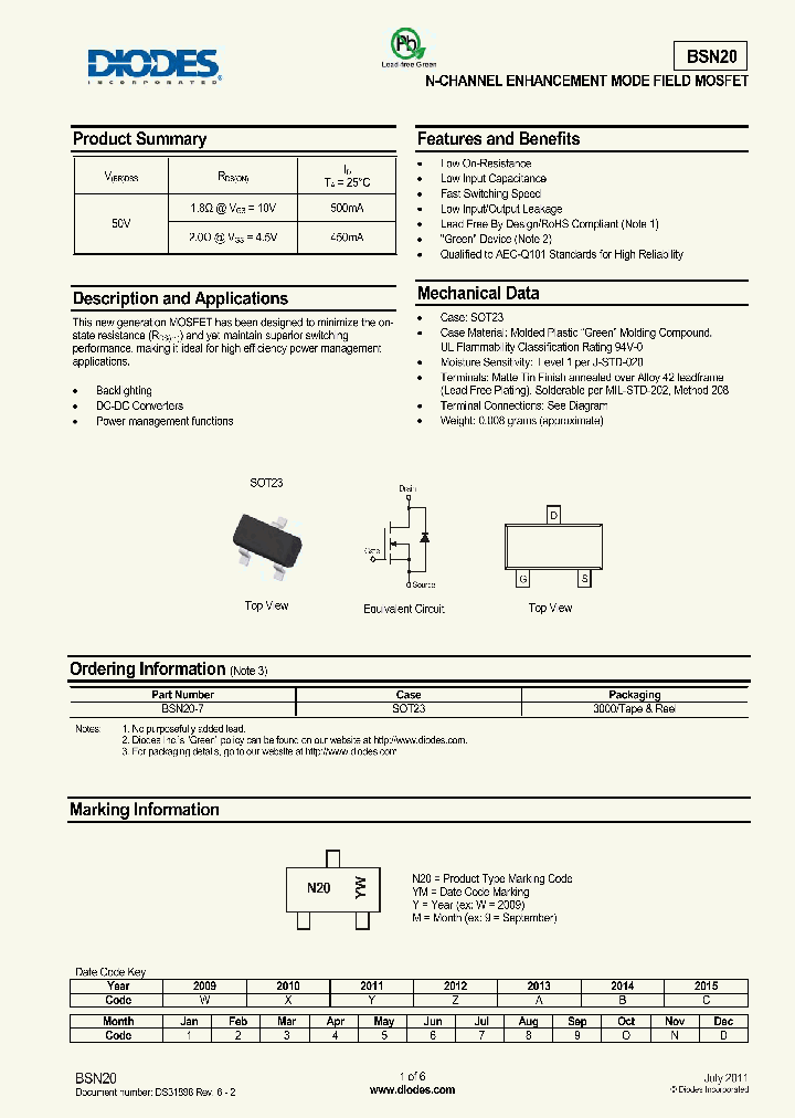 BSN20-7_7797110.PDF Datasheet