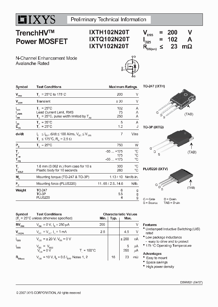 IXTH102N20T_7788870.PDF Datasheet