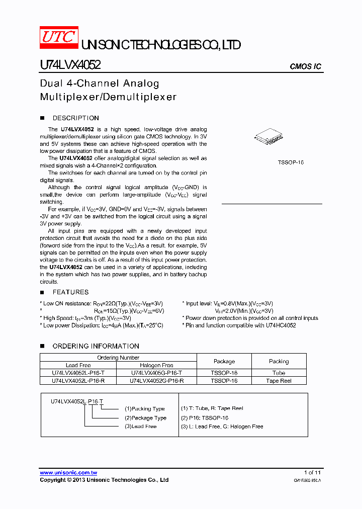U74LVX4052L-P16-T_7788624.PDF Datasheet