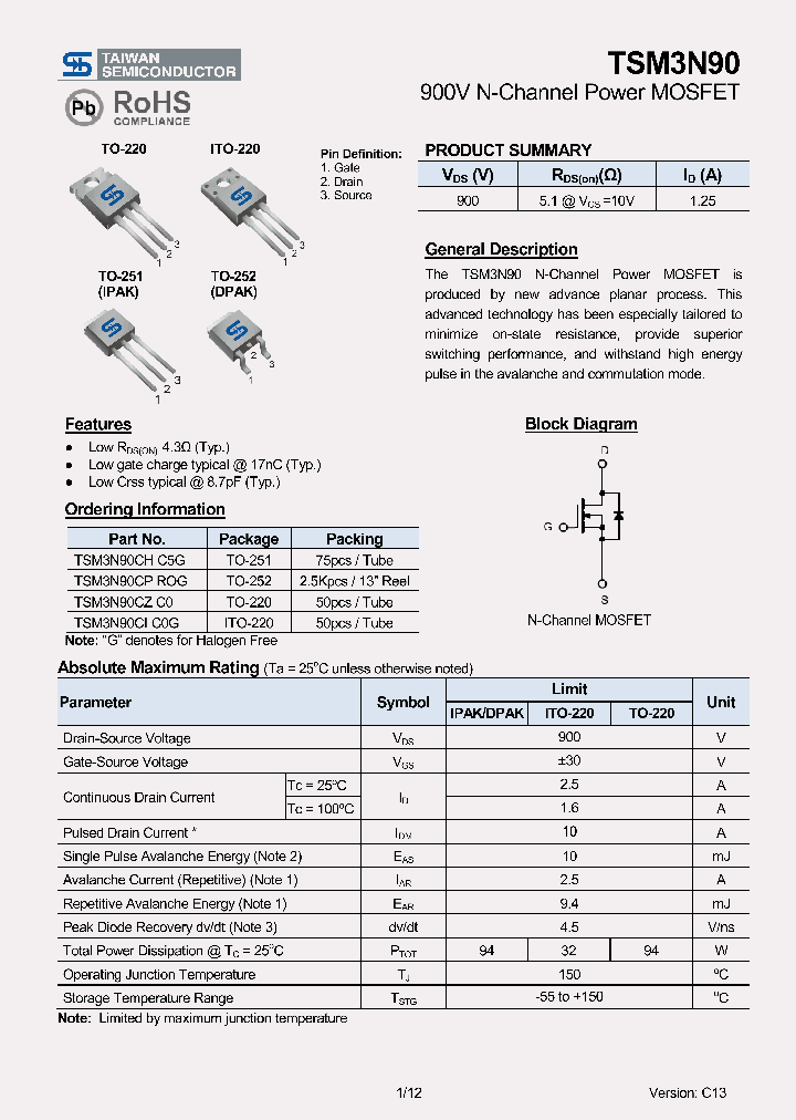 TSM3N9014_7791287.PDF Datasheet