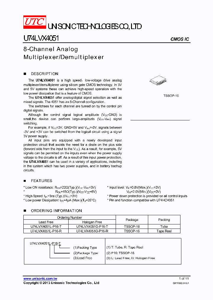 U74LVX4051G-P16-T_7788618.PDF Datasheet
