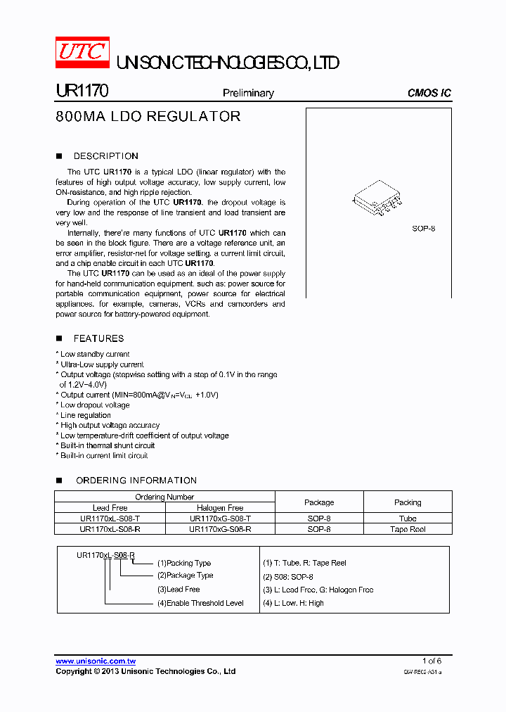 UR1170LL-S08-T_7788849.PDF Datasheet