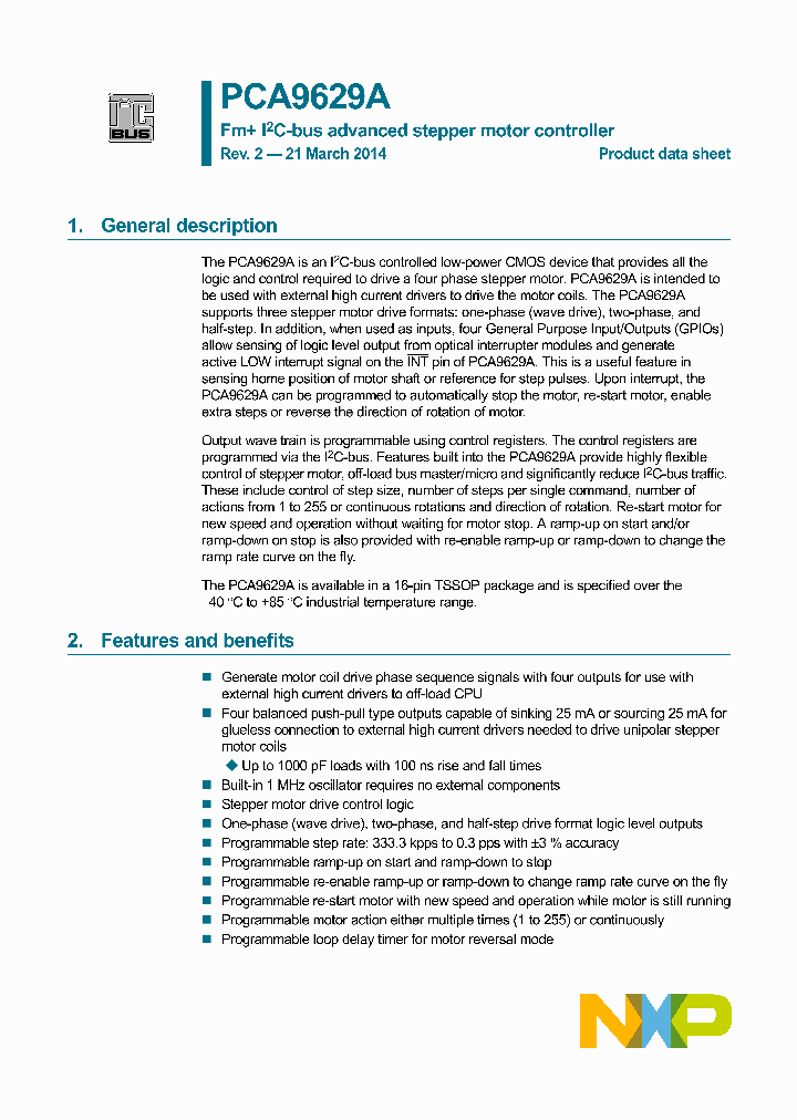 PCA9629APW_7826564.PDF Datasheet