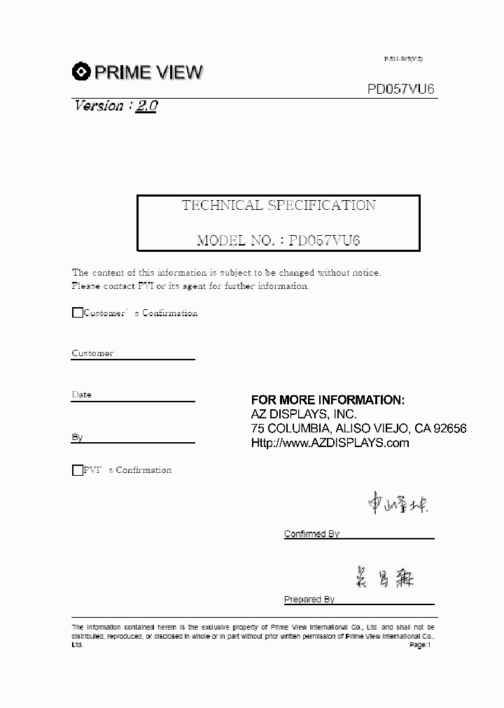 PD057VU6_7791001.PDF Datasheet
