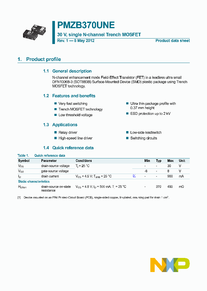 PMZB370UNE_7790567.PDF Datasheet