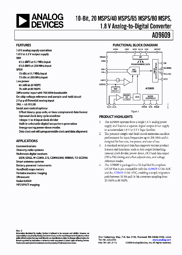 AD9609_7825947.PDF Datasheet