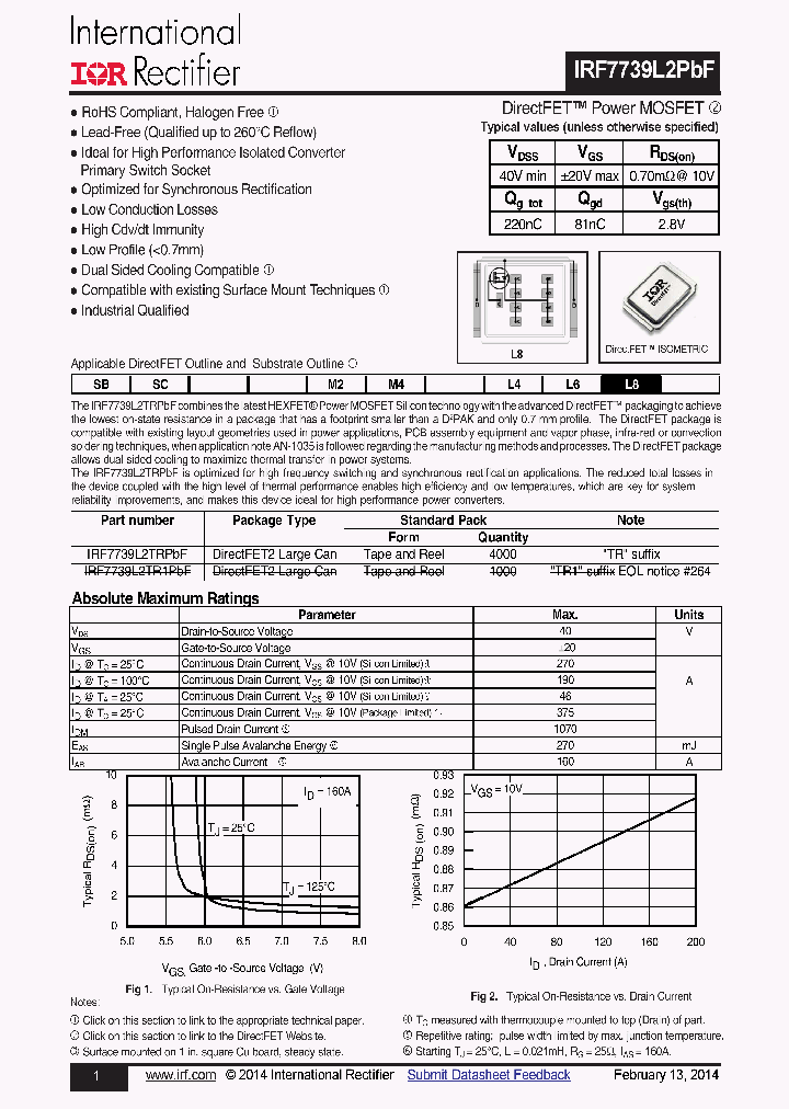 IRF7739L2PBF_7783515.PDF Datasheet