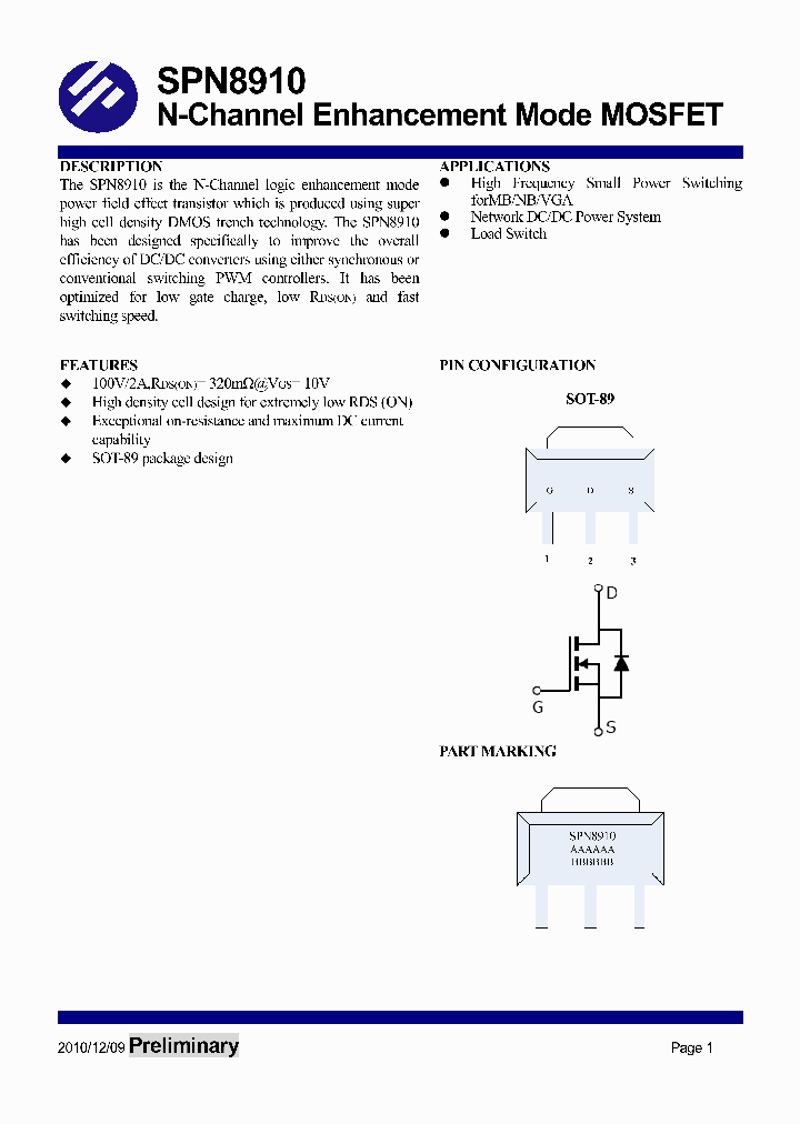 SPN8910_7781038.PDF Datasheet
