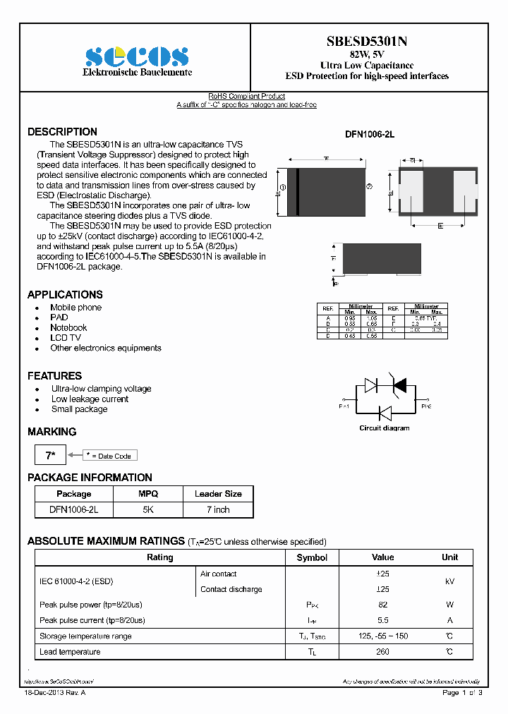 SBESD5301N_7785712.PDF Datasheet