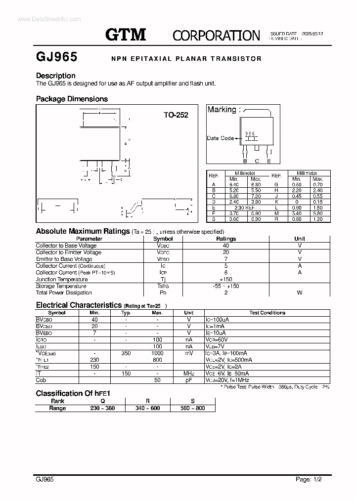 GJ965_7754573.PDF Datasheet