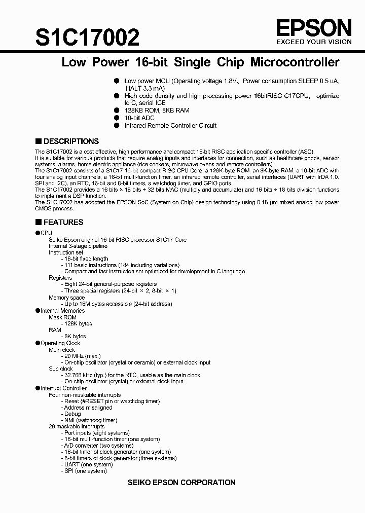 S1C17002_7781886.PDF Datasheet