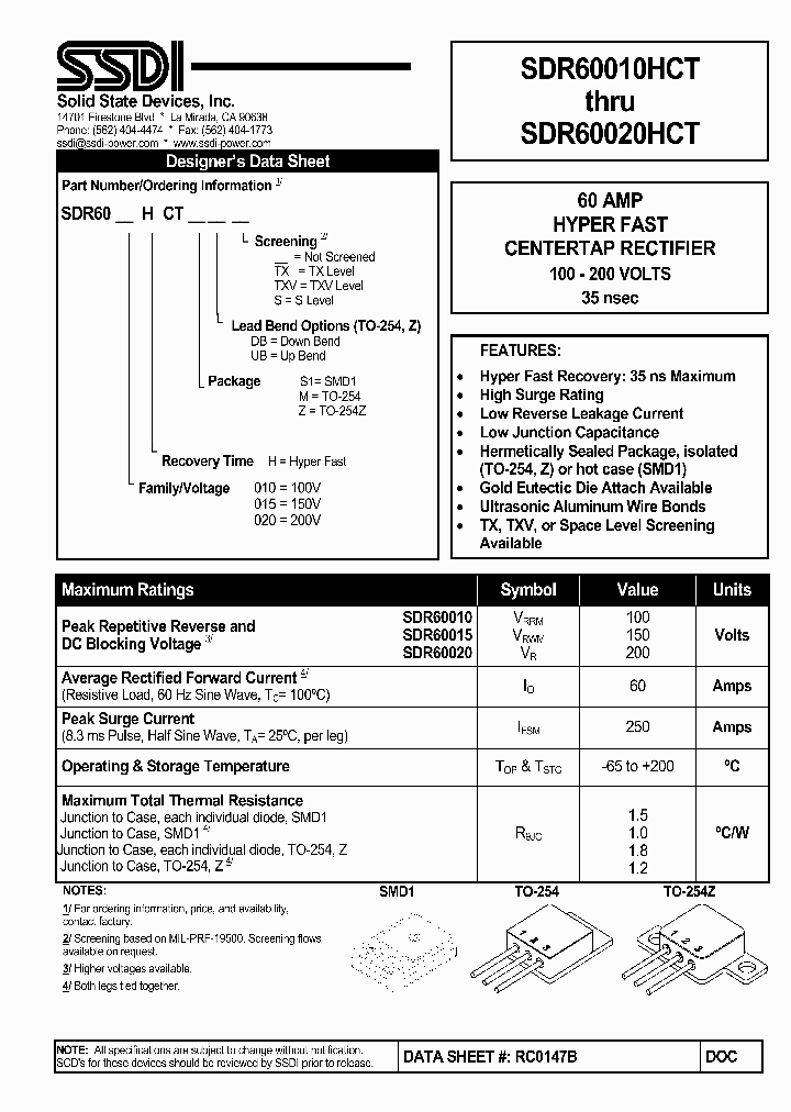 SDR60010_7779207.PDF Datasheet