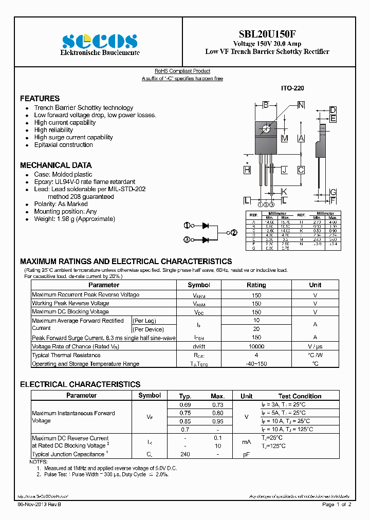 SBL20U150F_7771837.PDF Datasheet