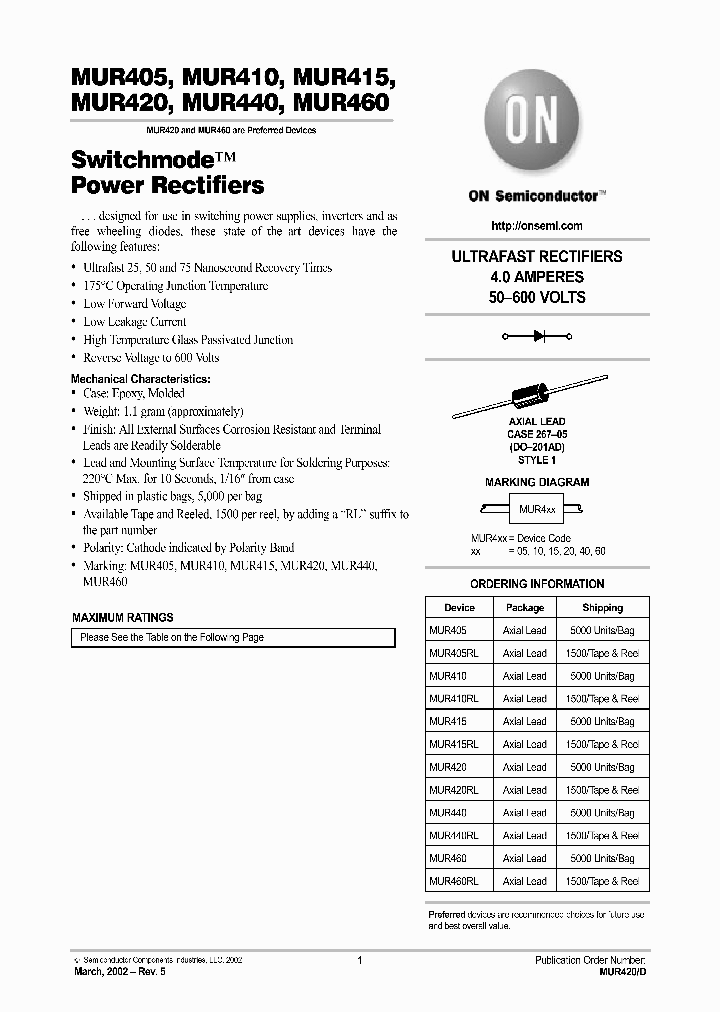 MUR420-D_7827377.PDF Datasheet