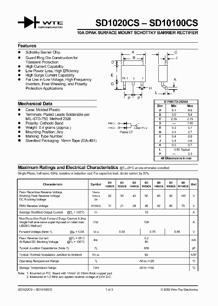 SD1040CS-T3_7771460.PDF Datasheet