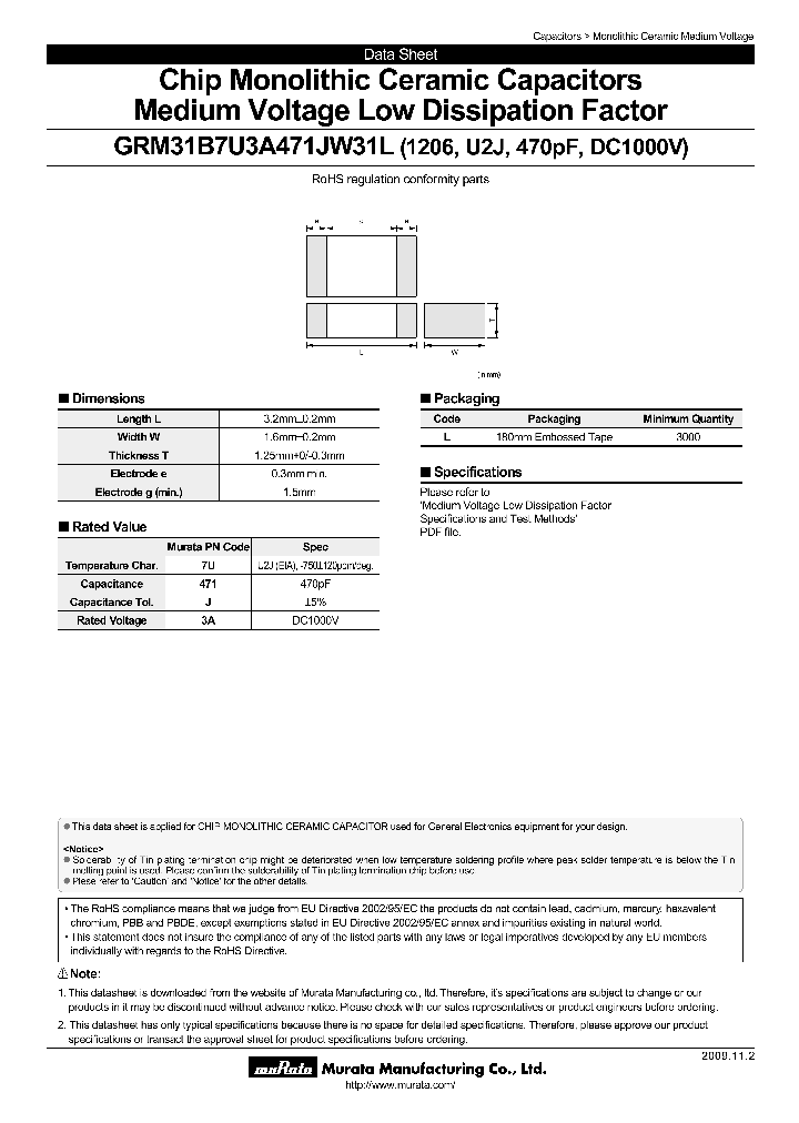 GRM31B7U3A471JW31L_7766522.PDF Datasheet