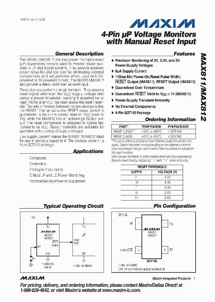 MAX811-EUS-T_7787446.PDF Datasheet