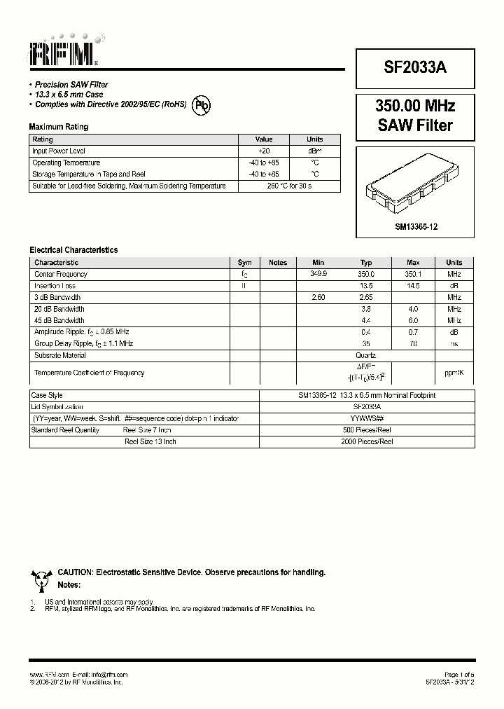 SF2033A_7764979.PDF Datasheet