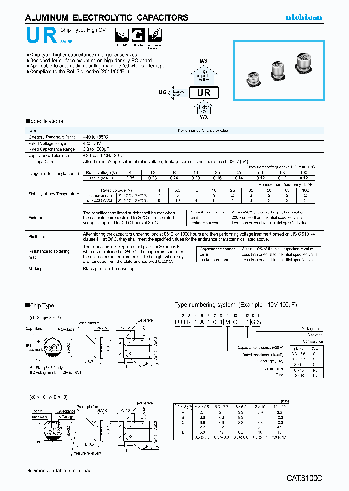UUR1E101MCL1GS_7791870.PDF Datasheet