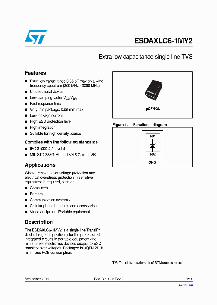 ESDAXLC6-1MY2_7766394.PDF Datasheet