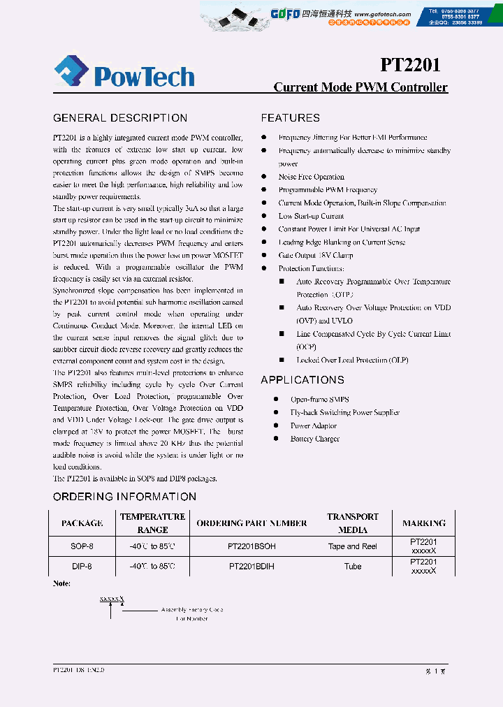 PT2201BSOH_7755187.PDF Datasheet